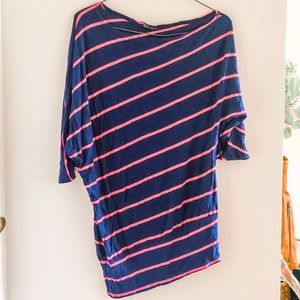 Blue&Pink Striped Comfy Shirt